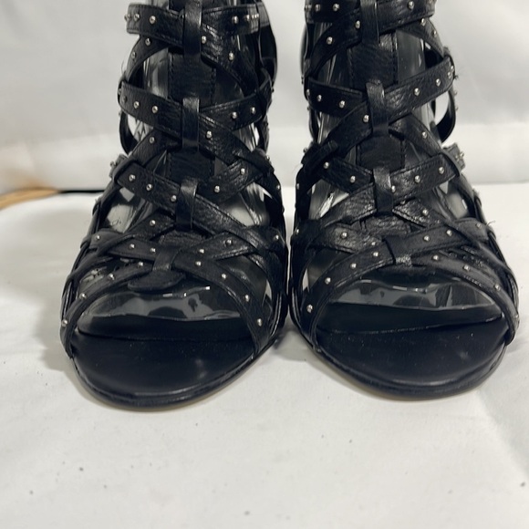 Nine West Leather Gladiator Heels Size 9 - Picture 7 of 13